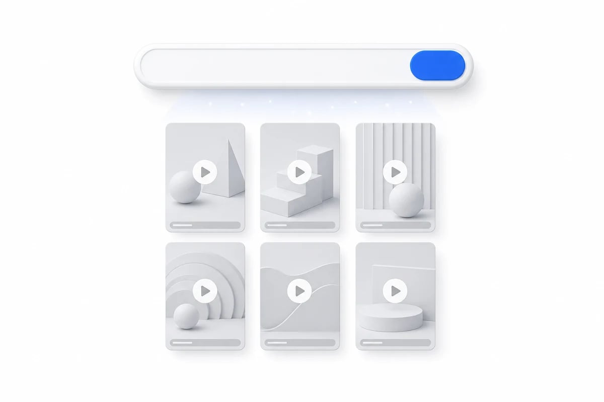 Ô dán link chuyển thành lưới video sau khi dán